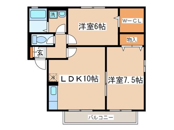 メゾンソレ－ユＢの物件間取画像